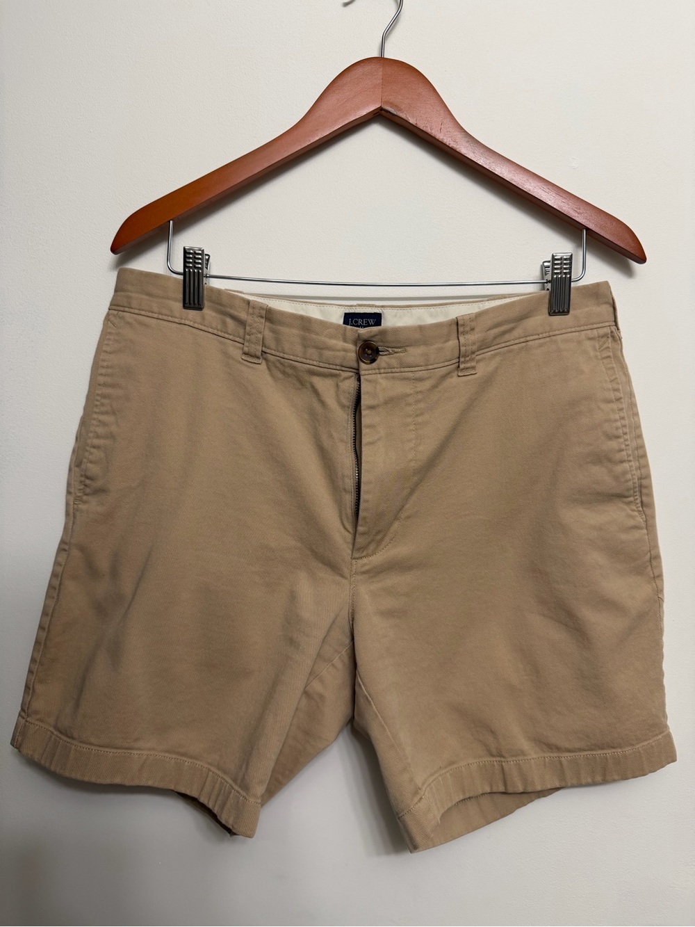 J. Crew Beige Chino Shorts - 7" Inseam